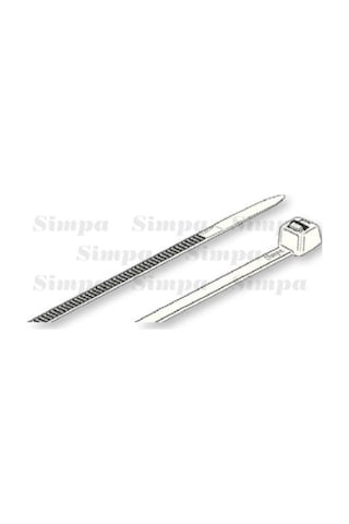 Simpa Sp-kbb/2,5x100 2,5x100 Beyaz Kablo Bağı Beyaz, 1000 Adet