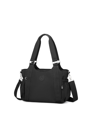 Smart Bags Günlük Orta Boy Su Geçirmez Krınkıl Kumaş Kadın Omuz Çantası Siyah 32510544