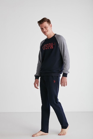 U.S. Polo Assn. Erkek Uzun Kol Lacivert Pijama Takım C1t8n7o12 001