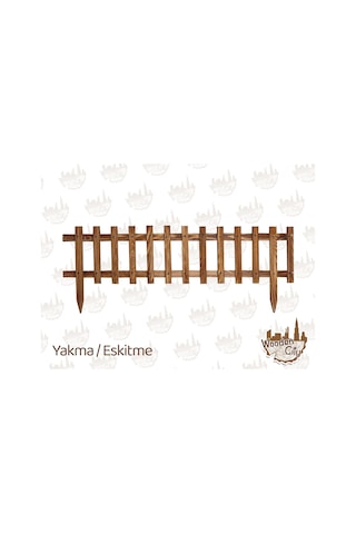 Ahşap Çit Bahçe Çiti Ahşap Bahçe Çiti Dekor Çit 120x30 Çit