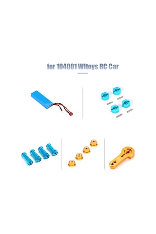 Pazly Yarış Wltoys Rc Ölçekli Off-road Jant İçin Geeroyoo Araç Alüminyum Adet Adaptörü 4 104001 1/10 - Hd