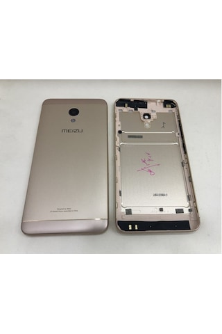 Meizu M5s M612h Kasa Arka Kapak Pil Kapağı - Füme - Koyu Gri