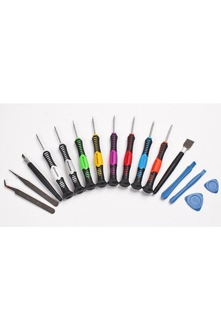 16 In 1 Cep Telefonu Tamir Araçları Tornavida Seti Kit Kiti Ipad4 İphone Için 9041