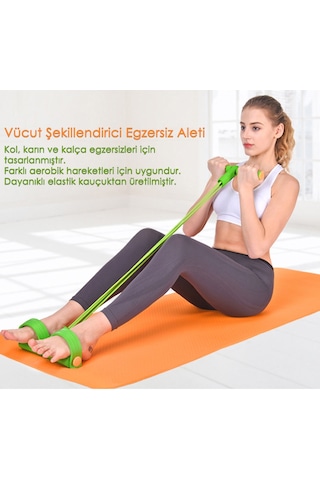 Body Trimmer Egzersiz Kas El Ayak Direnç Yayı Lastiği Spor Aleti