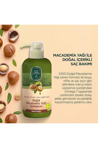Eyüp Sabri Tuncer Doğal Macadamia Yağlı Şampuan 600 Ml Boyalı Saçlar Tüm Saçlar