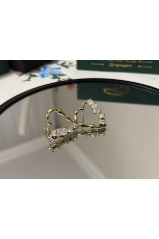 Golden Cascade Crystal Hoop Küpe Altın