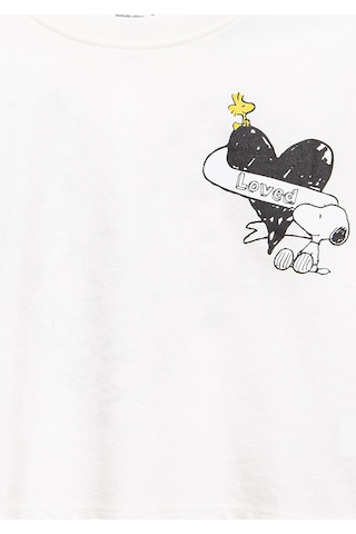 Mavi - Peanuts Baskılı Ekru Tişört 7610373-70057 Ekru