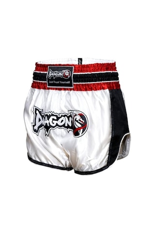 Muay Thai Şortu Retro Neo Beyaz Mt3075