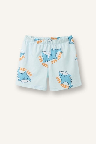 Defacto Hayvan Baskılı 2li Pijama Nane Yeşili Takımı Erkek Bebek H5394a526hsgn1027 Yeşil-gn1027