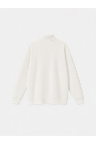 Lcw Comfort Beyaz Dik Yaka Soft Touch Kadın Sweatshirt