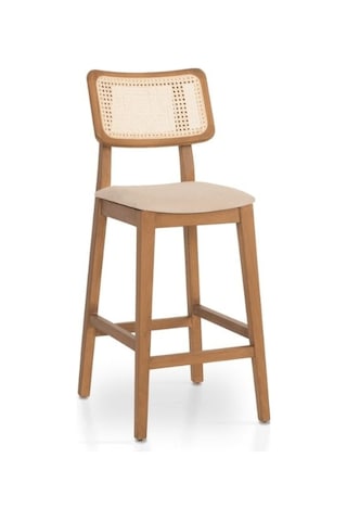 Zeus Hazeranlı Bar Sandalyesi Krem