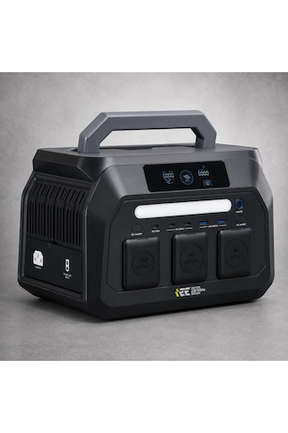 Initial Entropy Energy 512wh 1600w Max. Lifepo4 Taşınabilir Güç Kaynağı Dahili Fener Ve Kablo Seti +4000 Döngü %99.99 Bms