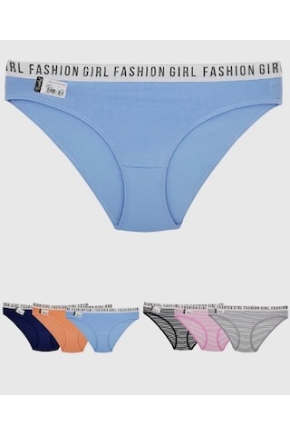 Tutku 12 'li Hera Fashion Girl Bayan Bikini Külot Kombin Çok Renkli