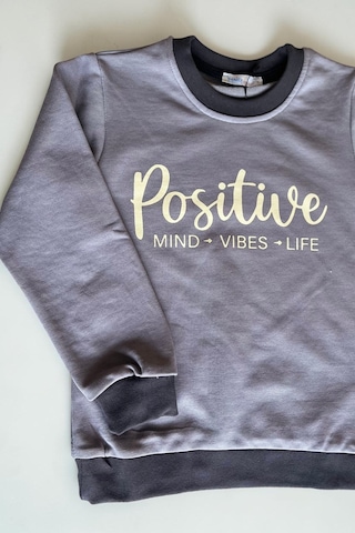 Minik Motion 3'lü Set Çocuk Baskılı 2 İplik Penye Sweatshirt Lacivert - Kırmızı - Füme