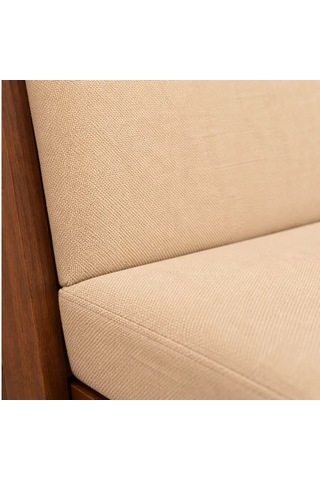 Tek Parça Sırtlıklı Sandalye Minderi 80 40 4 Cm Bej 80 40 4 Cm Açık Bej