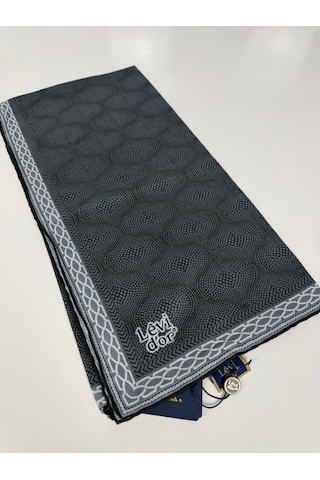 Levidor Lotus Desen Eşarp - 06107 Gri-10