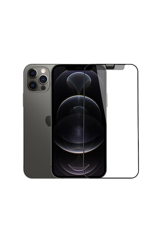 Apple Uyumlu iPhone 12 Pro Max Mat Ekran Koruyucu 9H Temperli Parmak İzi Tutmayan Wiwu iVista Matte
