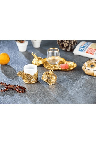 Ziyafet Tek Kişilik Sunum Damat Kahve Fincanı