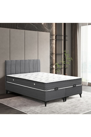 Luna Comfort Çift Kişilik Yatak Baza Başlık Set 3'lü Set Konuma Özel Teslimat 160 x 200 CM