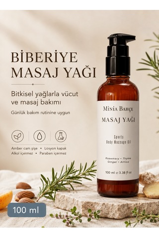 Minia Bahçe Sports Masaj Yağı - 100 Ml