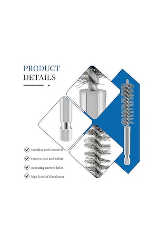 12 Parça Paslanmaz Çelik Delme Fırçaları, Bükülmüş Tel Matkap Fırçaları, Golf Sopa Başlığı Hortum Fırçası, Elektrikli Delme İçin - Kaiyi