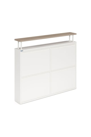 Ceha Tablalı 4'lü Metal Ayakkabılık - Beyaz K.AYK-2.4/T/P 9010