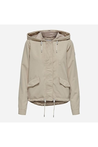 Only Kadın Mont Bej 15218613 Onlskylar Hood Sprıng Jacket Cc Otw 24yw21000048 W21000179 Bej