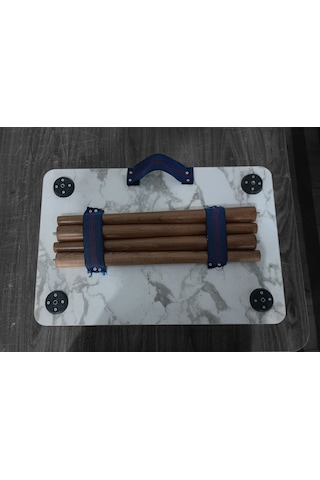 Portatif, Çok Amaçlı, Taşınabilir Kamp, Piknik, Seyehat Masası Beyaz