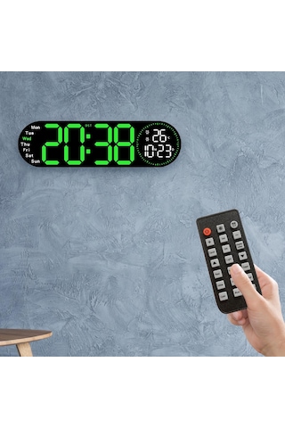 Suntek Dijital Duvar Saati Sınıf Oturma Odası Için Yeşil Yeşil