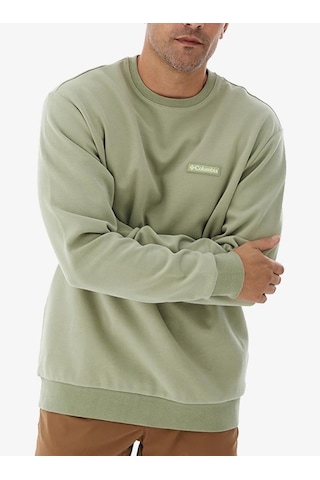 Columbia Cs0382 Csc M Gem Columbia Label Crewneck Erkek Sweatshirt Yeşil