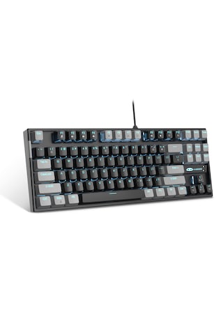 Magegee Mk-star 87 Tuş Red Switch Gri-siyah Kablolu Türkçe Q Mekanik Gaming Klavye