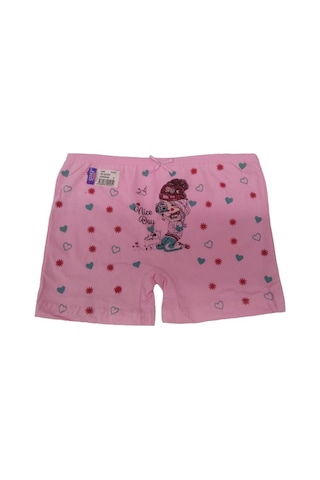 Sedef Yıldızı 12 Li Paket Sedef Yıldız Kız Çocuk Desenli Şort Boxer 1045 001