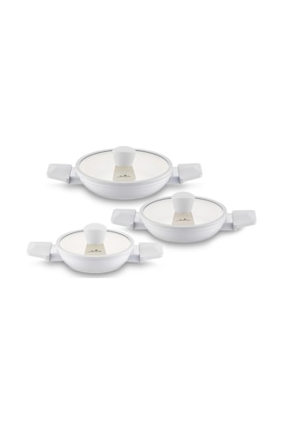 Jumbo Swiss Crystal 6 Parça Light Grey Sahan Seti Açık Gri