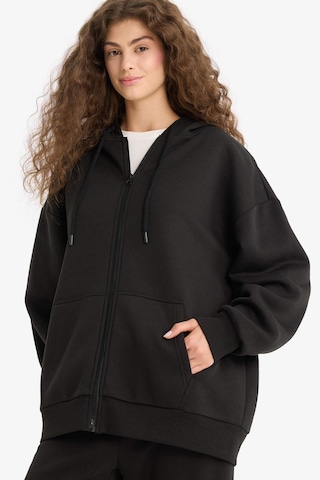 Defacto Oversize Geniş Kalıp Kapüşonlu Fermuarlı Sweatshirt V4233az25wnbk81 Siyah
