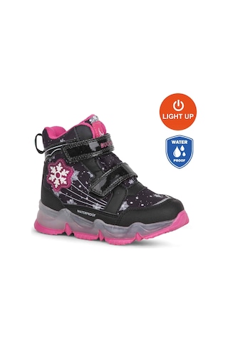 Buckhead 3034 Snowy Waterproof-ışıklı Anatomik Çocuk Bot Siyah Siyah