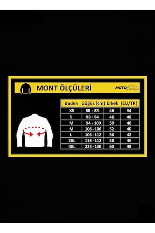 Motoanl Motosiklet Montu 4 Mevsim Maxdura Ve Deri Kumaş Hörgüçlü Model Motor Mont Siyah
