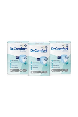 Dr.Comfort Yetişkin Emici Külot Ekstra Büyük Boy XL 3 x 30'Lu 90 Adet