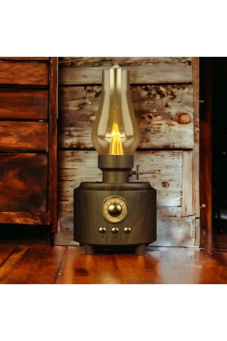 Rt-765 Nostaljik Gaz Lambalı Radyo,loş Işık Detaylı Nostalji Retro