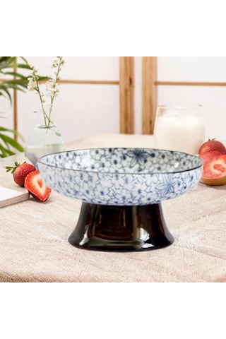 Suntek Tatlı Aperatif Tepsisi Masa Dekoru Ayaklı Çiçekler