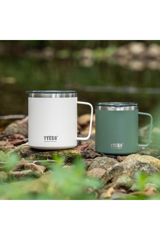 Tyeso Silviya Mug Vakumlu Paslanmaz Çift Duvarlı Termal Kapaklı 400ml Çok Renkli