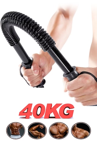 Spor Byfit Yüksek Direnç Seviyeli Bük Bük Egzersiz Aleti Siyah