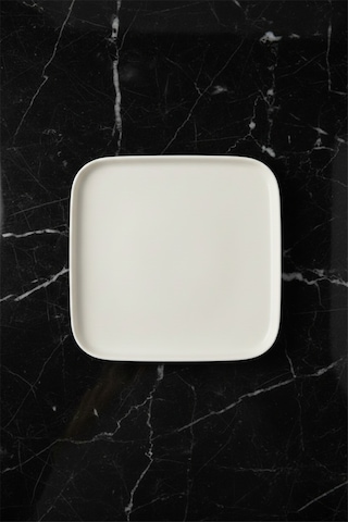 Verona Kare Pasta Tabağı 16.8cm Krem Rinart