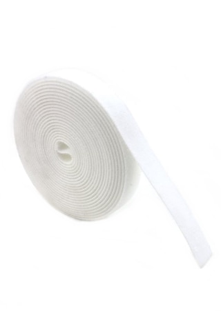 Kablo Toplama Cırtı Beyaz 1metre Cırt Cırt Bant Kablo Düzenleyici