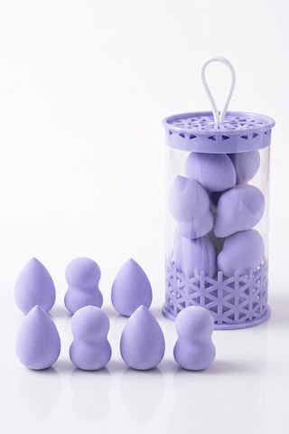 Mini Boy 8'li Mor Makyaj Süngeri Seti- 2 Cm X 3 Cm Makyaj Uygulama Süngeri