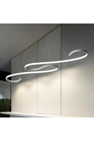 İnfinity 3 Renk Işık 120x30 CM Sarkıt Avize Antrasit Gövde Antrasit