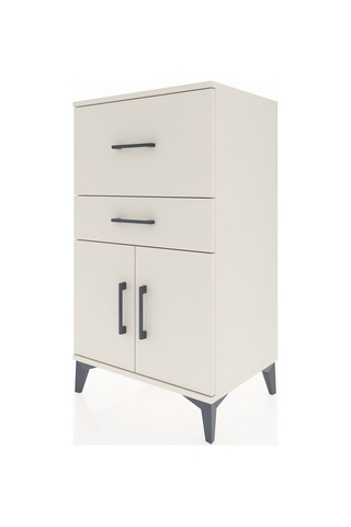 Hyperion Komodin Tek Raflı 2 Çekmeceli 2 Kapaklı 60x44x106 Aytaşı-aytaşı Aytası