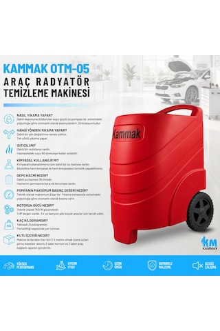 Kammak Otm-05 Araç Radyatör Temizleme Makinesi