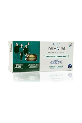 Zade Vital Omega 3 Balık Yağı 900 Mg Yetişkinler Için 30 Kapsül
