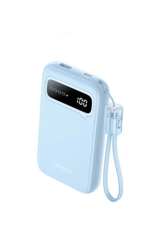 Ugreen 10.00 Mah 20w Led Göstergeli Usb Type-c Taşınabilir Hızlı Şarj Powerbank, 45423b Mavi