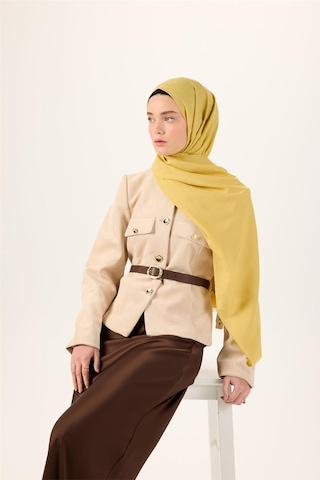 Silk Home Pamuk Polyester Liva Şal Sarı Dokulu Nefes Alan Doğal Yapılı 90x200 Çok Renkli